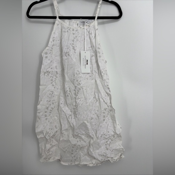 Lungo L’Arno Dresses & Skirts - LUNGO L'ARNO Linen Tank Dress Coverup Sz Small Coquette